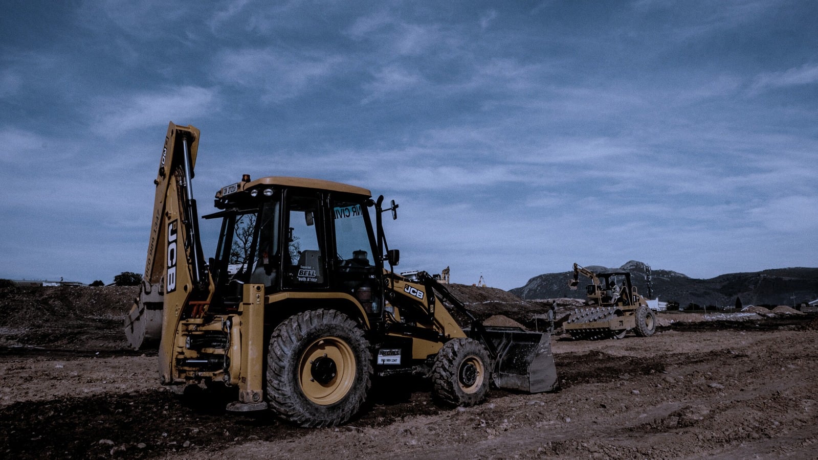 Wide view of an NR Civils construction site